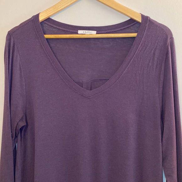 Z Supply. Purple Jersey Dress. Size Medium. - Picture 3 of 6
